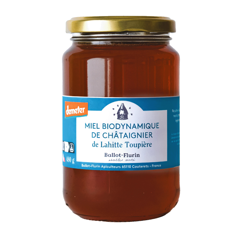 Miel Biodynamique de Châtaignier de Lahitte-Toupière - 480g
